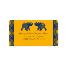 インディアンをテーマにし王室のたゾ結婚ウ  ラベル