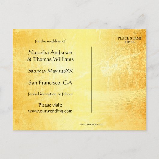 インディアンアイボリーゾウ日付ポストカードの保存 案内ポストカード (裏面)