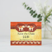 インディアンアイボリーゾウ日付ポストカードの保存 案内ポストカード (スタンド正面)