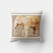 インディアンアイボリー象 クッション (裏面)