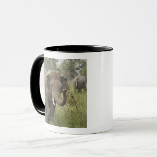 インディアンアジアゾウ挨拶 マグカップ (正面左)