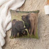 インディアンアジア象サバンナ族 クッション (ブランケット)