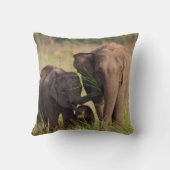 インディアンアジア象サバンナ族 クッション (裏面)