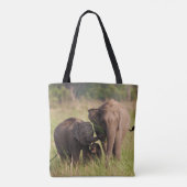 インディアンアジア象サバンナ族 トートバッグ (裏面)