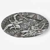 インディアンアステカズデコールコンキスペインのシュタors ペーパープレート (アングル)