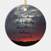 インディアンアラパホ引用文オーナメント セラミックオーナメント (正面)