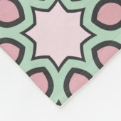 インディアンアラビアパッチワークキルトヴィンテージ フリースブランケット (角)