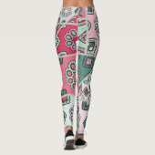 インディアンアラビアパッチワークキルトヴィンテージ レギンス (裏面)