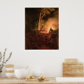 インディアンアンブッシュ(1165B) ポスター (キッチン)