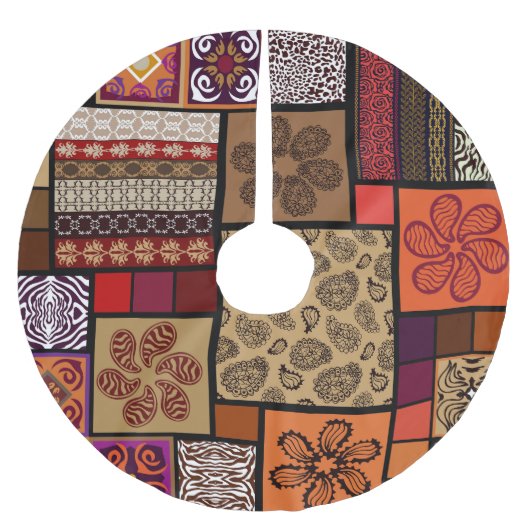 インディアンアーツ、メガシームレスクリエイティブセット。 ブラッシュドポリエステルツリースカート (正面)