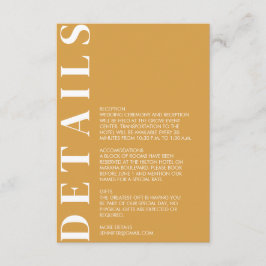 インディアンイエロー結婚の詳細エンクロージャカード エンクロージャーカード