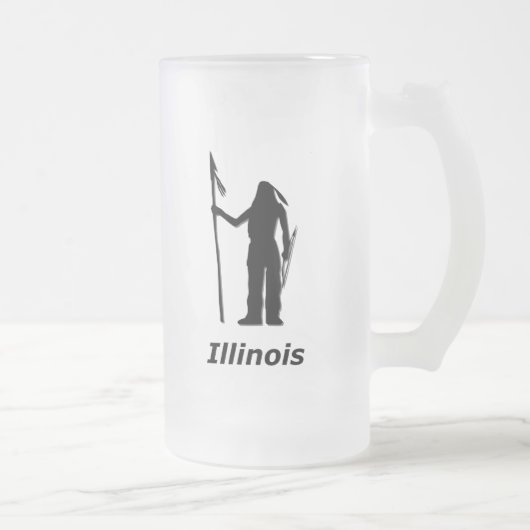 インディアンイリノイ フロストグラスビールジョッキ (右)