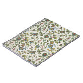 インディアンインスパイア、花柄の壁紙1965-75年 ノートブック (左側)