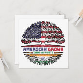 インディアンインディア米国アメリカ合衆国統一された州ツリー カード (正面/裏面インサイチュ)