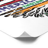 インディアンインディア米国アメリカ合衆国統一された州ツリー ポスター (角)