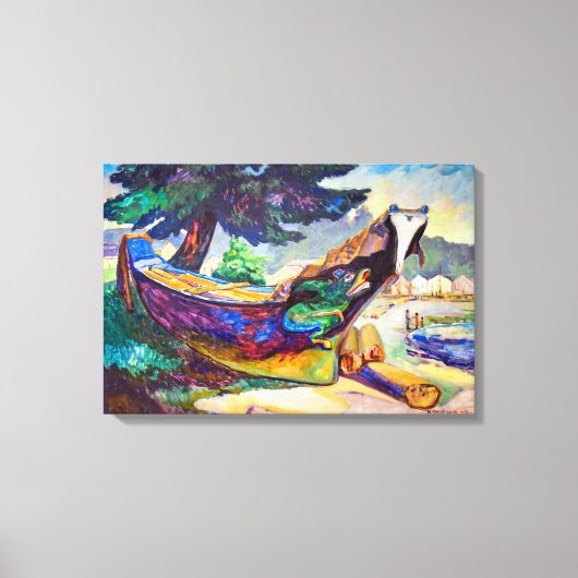インディアンウォーカヌー | Emily Carr | キャンバスプリント (正面)