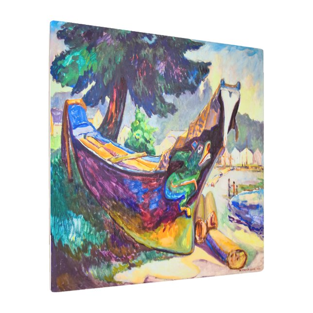 インディアンウォーカヌー | Emily Carr | メタルプリント (アングル)