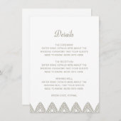 インディアンエレガントグリーンメンディヒンドゥー結婚ズ詳細 エンクロージャーカード (正面/裏面)