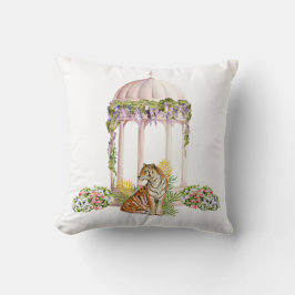 インディアンエレガントタイガーエステティックボタニカルプリント クッション