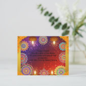 インディアンエレガントディワリランゴリポストカード シーズンポストカード (スタンド正面)