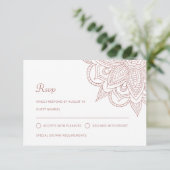 インディアンエレガントバラ金ゴールドメンディヒンドゥー結婚ズ 出欠カード (スタンド正面)