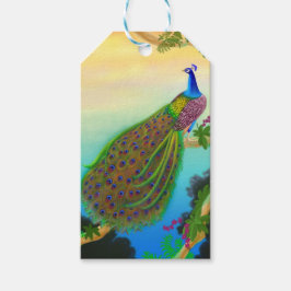 インディアンエレガントブルーピーコックギフトラベル ギフトタグ