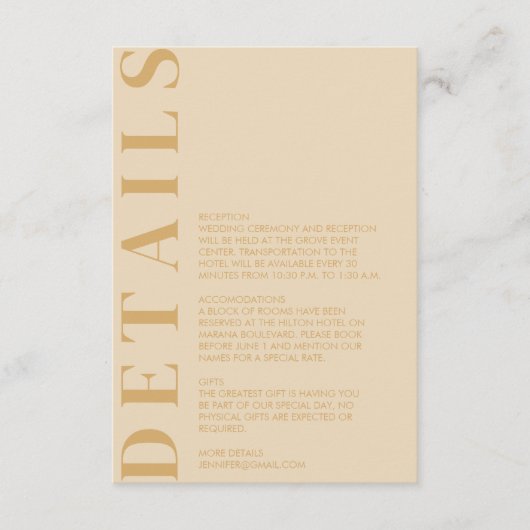 インディアンオランダホワイトエンクロージャカード エンクロージャーカード (正面)