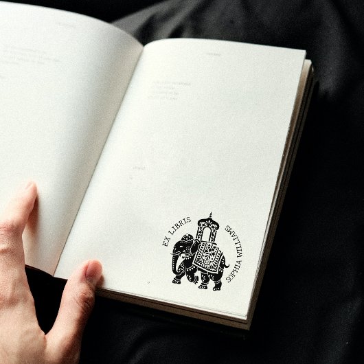 インディアンカスタムエレファントブック ラバースタンプ