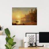 インディアンカヌバイアルバートビエルシュタット ポスター (ホームオフィス)