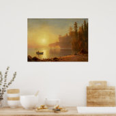 インディアンカヌバイアルバートビエルシュタット ポスター (キッチン)