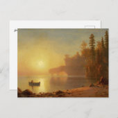 インディアンカヌバイアルバートビエルシュタット ポストカード (正面/裏面)