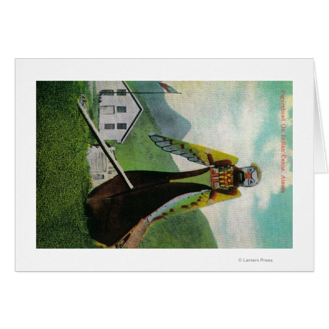 インディアンカヌー、アラスカ州のフィギュレヘッド (正面横)