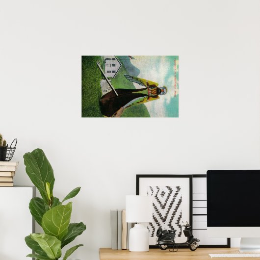 インディアンカヌー、アラスカ州のフィギュレヘッド ポスター (ホームオフィス)