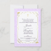 インディアンガネシャミニマル結婚式招待状 招待状 (正面)