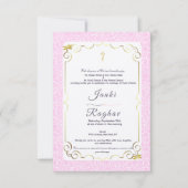 インディアンガネシャミニマル結婚式招待状 招待状 (正面)