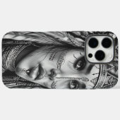 インディアンガールウォリアーは強さを発揮 Case-Mate iPhoneケース (裏面 (横))