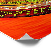 インディアンガールズ踊り:インディアンアート ポスター (角)