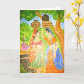 インディアンガールズ カード (黄色い花)