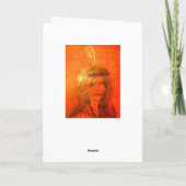 インディアンガールハウグ挨拶 カード (裏面)