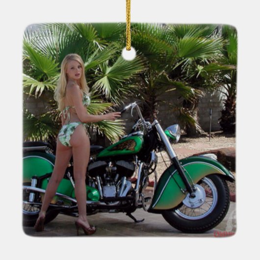 インディアンガール セラミックオーナメント (裏面)