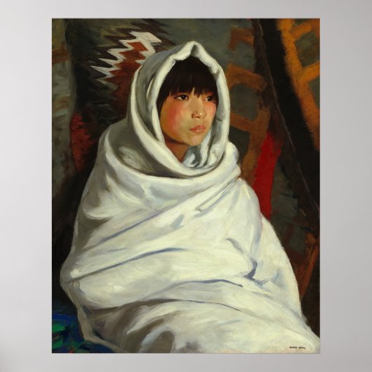 インディアンガール – ロバート・アンリファインアートポスター ポスター (正面)