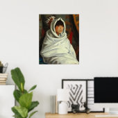 インディアンガール – ロバート・アンリファインアートポスター ポスター (ホームオフィス)