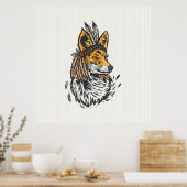 インディアンキツネ ポスター (キッチン)