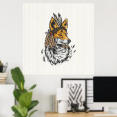 インディアンキツネ ポスター (ホームオフィス)