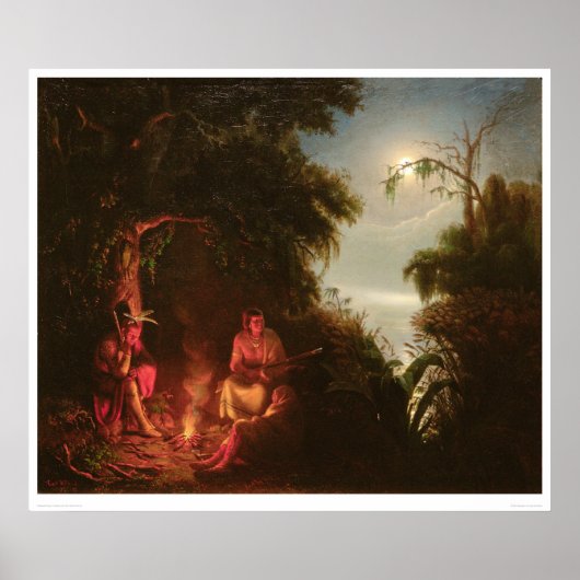 インディアンキャンプファイア(2166A) ポスター (正面)