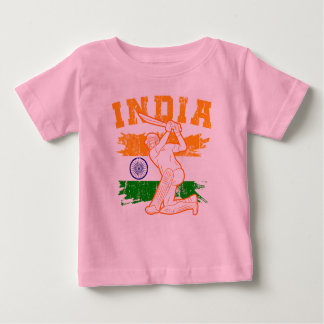 インディアンクリケット選手 ベビーTシャツ