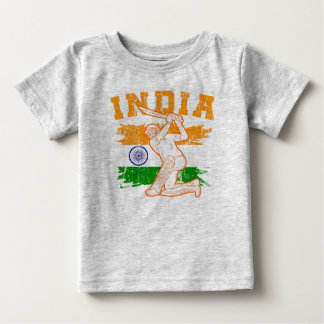 インディアンクリケット選手 ベビーTシャツ