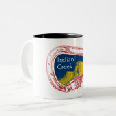 インディアンクリーク登山カラビナー ツートーンマグカップ (正面左)