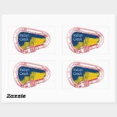 インディアンクリーク登山カラビナー 長方形シール (シート)