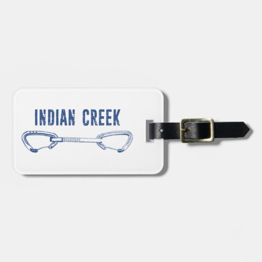 インディアンクリーク登山クイックドロー ラゲッジタグ (正面横)
